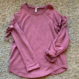 Cold shoulder sweatshirt